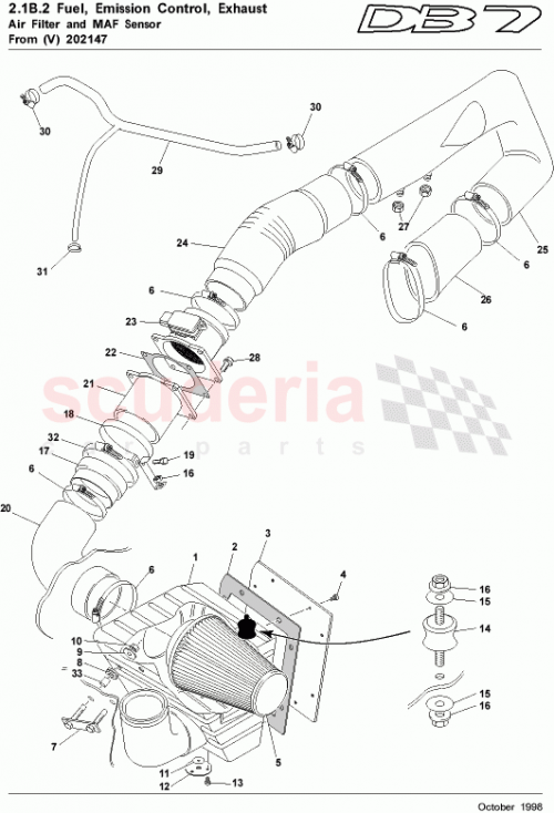 Part Diagram for Aston Martin 697645