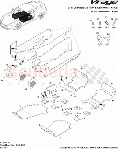 Part Diagram for Aston Martin 8G43-10K973-ABW