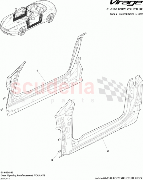 Part Diagram for Aston Martin 6G33-608191-AA