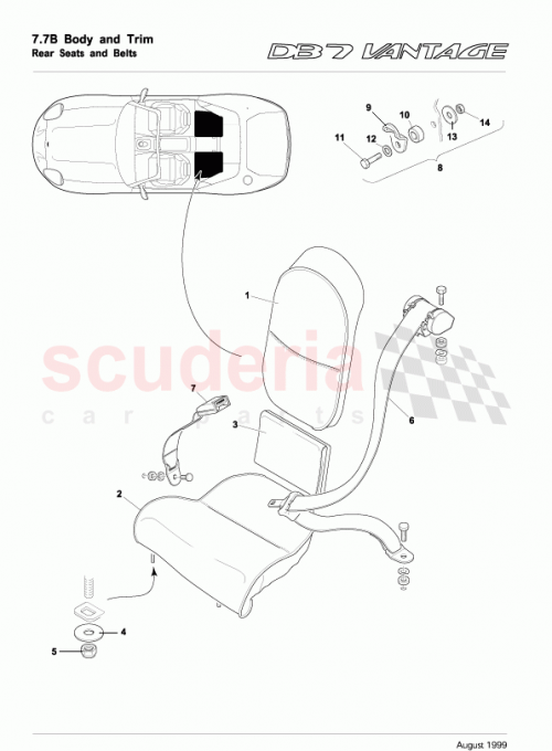 Part Diagram for Aston Martin 1R12-833737-AA