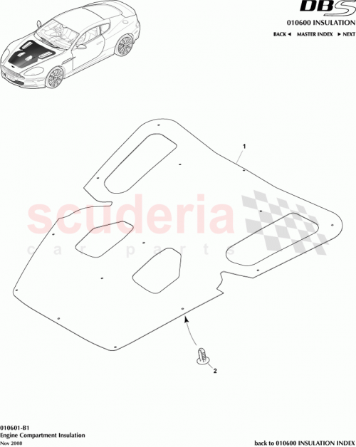 Part Diagram for Aston Martin 8D33-16738-AD