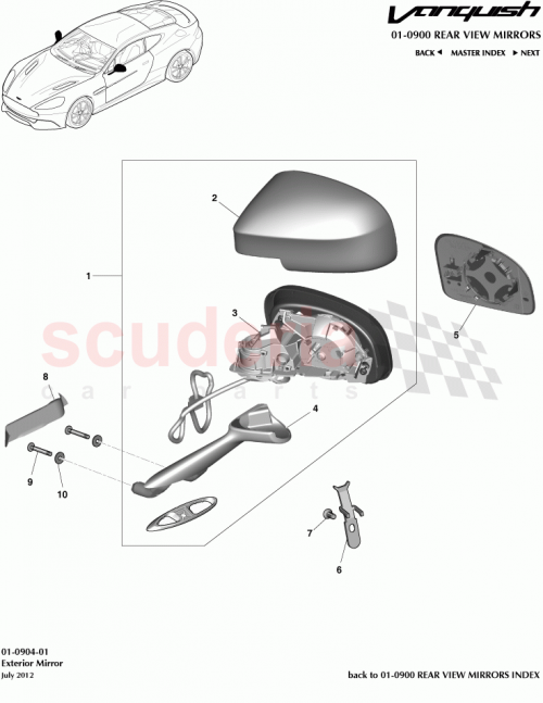 Part Diagram for Aston Martin CD33-17683-BE