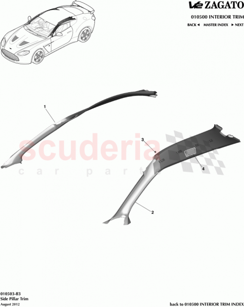 Part Diagram for Aston Martin CY83-025B38-BBW