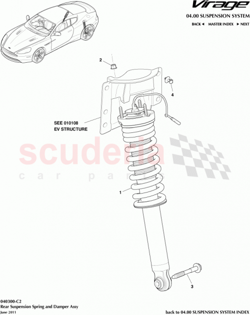 Part Diagram for Aston Martin CG43-18W002-AA