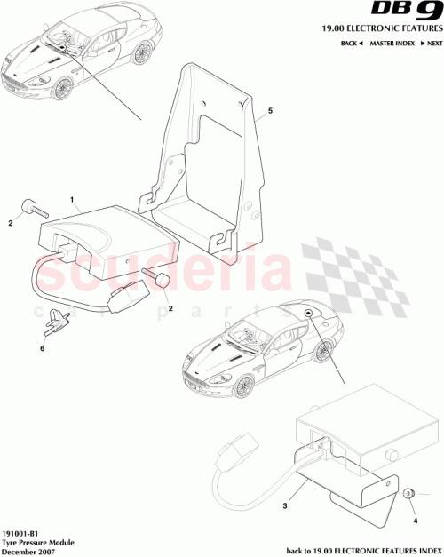 Part Diagram for Aston Martin 91799