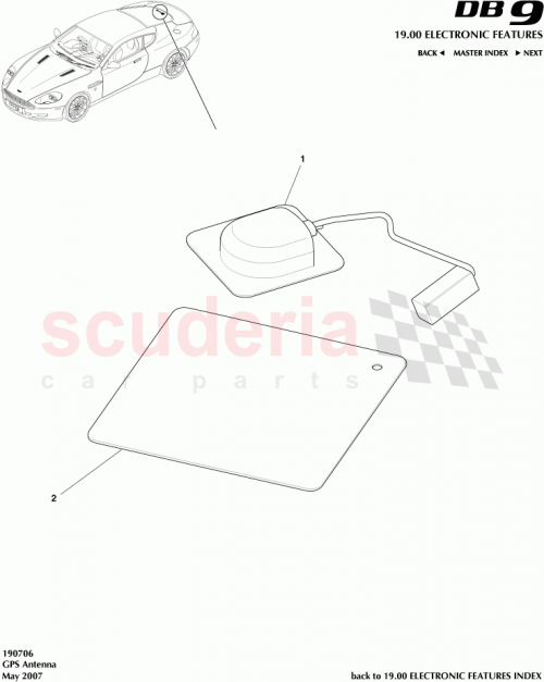 Part Diagram for Aston Martin SPB10795/3