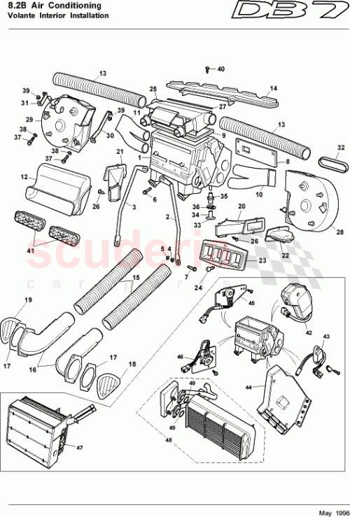 Part Diagram for Aston Martin 89-84138