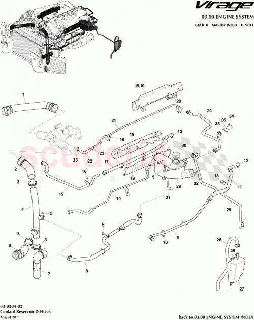 Part Diagram for Aston Martin 4G4318D359BA