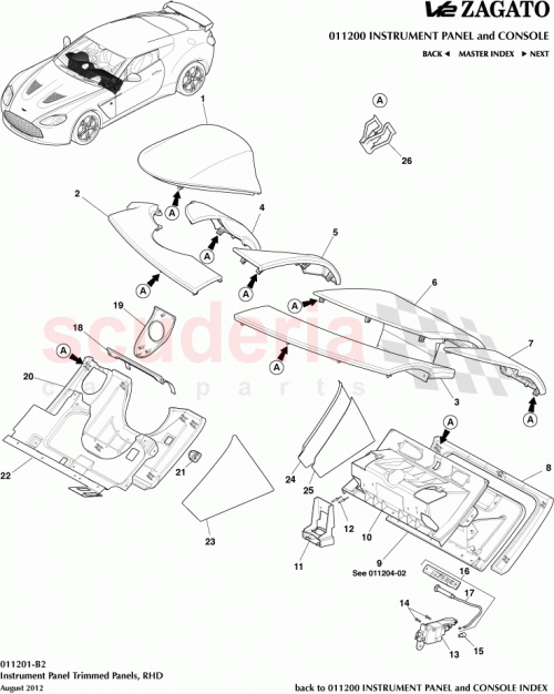 Part Diagram for Aston Martin 9G43-06004-AB