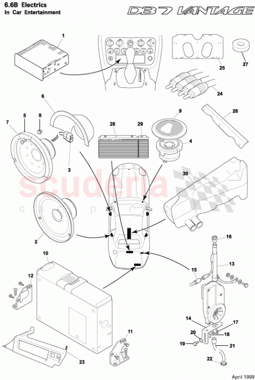 Part Diagram for Aston Martin 37-123960-AA