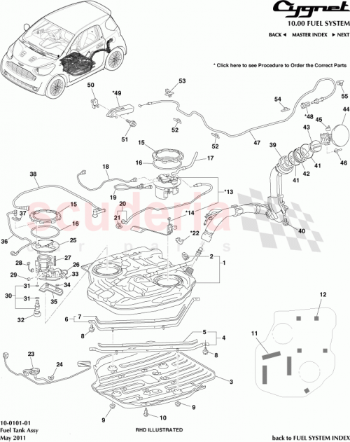 Part Diagram for Aston Martin 90301-08020