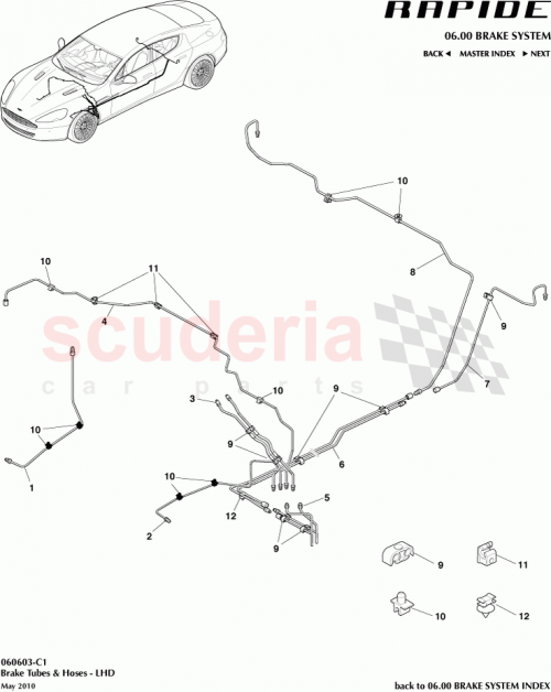 Part Diagram for Aston Martin AD43-2268-CA