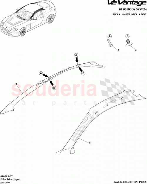 Part Diagram for Aston Martin 6G3329012KA
