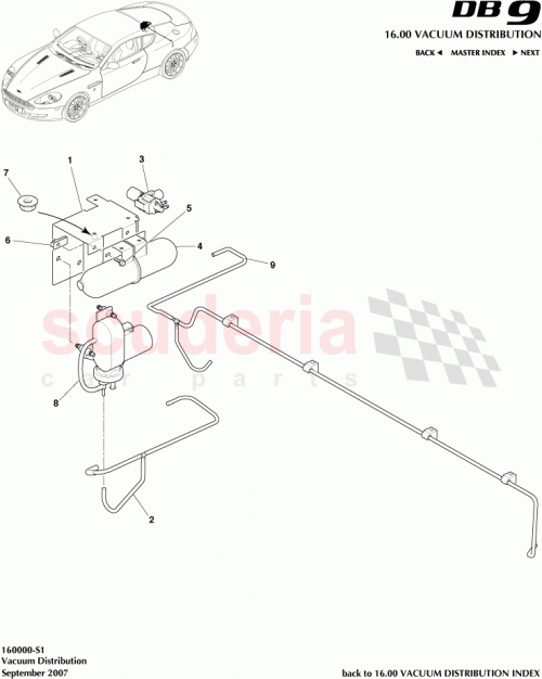Part Diagram for Aston Martin 4G43-2C529-AJ