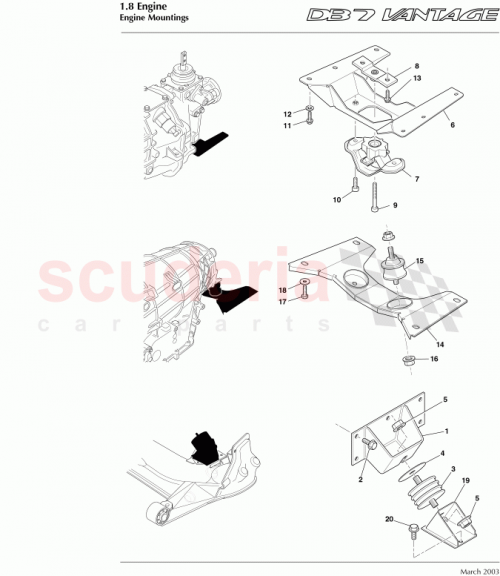 Part Diagram for Aston Martin 41-123208-AB