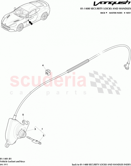 Part Diagram for Aston Martin CD33-F21991-AB
