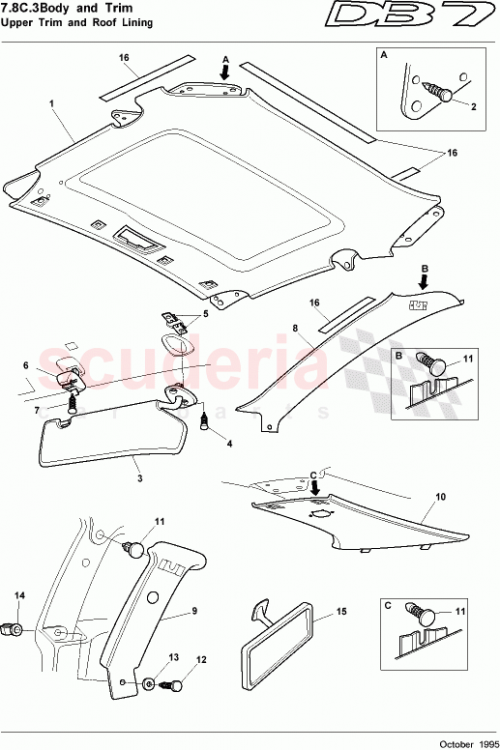 Part Diagram for Aston Martin 80-28896