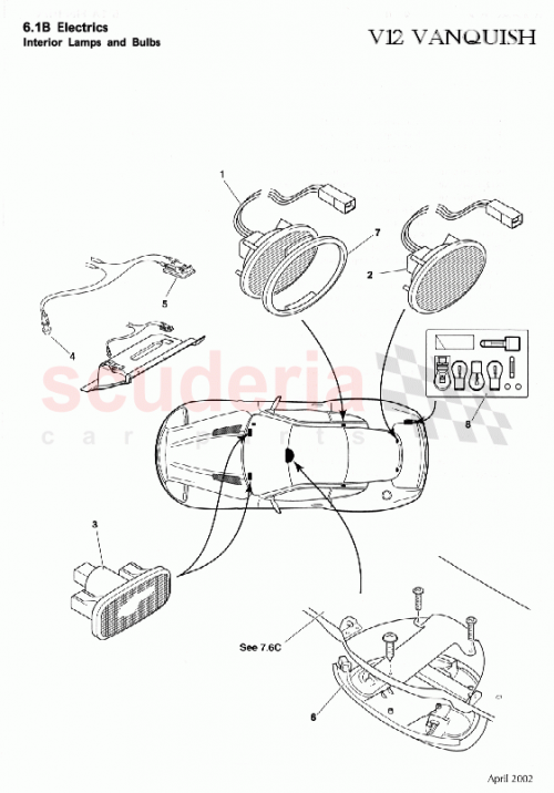 Part Diagram for Aston Martin 1R12-37-10207