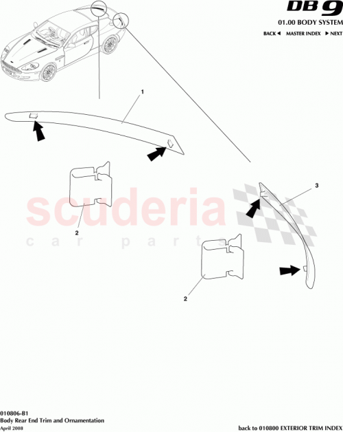 Part Diagram for Aston Martin 4G43-13A538-CB