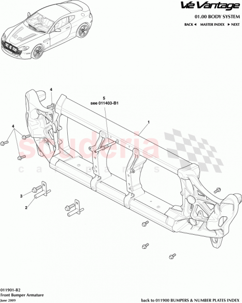Part Diagram for Aston Martin AD23-16E146-AA