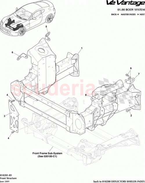 Part Diagram for Aston Martin AD2310847AB