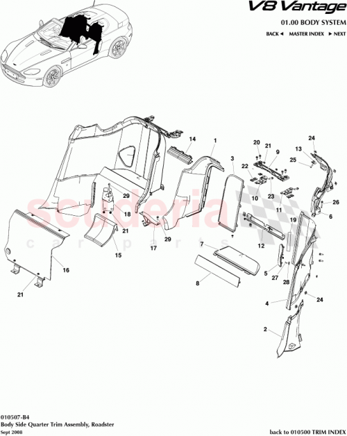 Part Diagram for Aston Martin 6G33-L31450-AC
