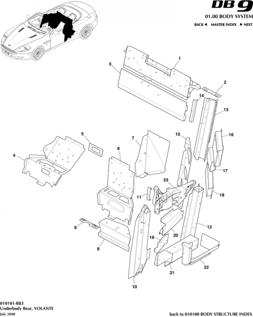 Part Diagram for Aston Martin SY9Y-20122-HC