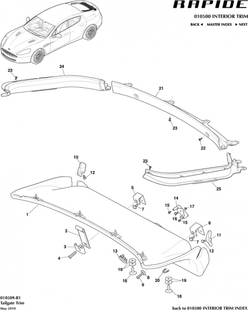 Part Diagram for Aston Martin SY9Y-2976-AC