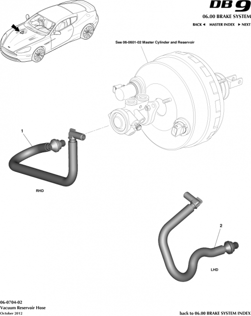 Part Diagram for Aston Martin DG43-J1403-BA