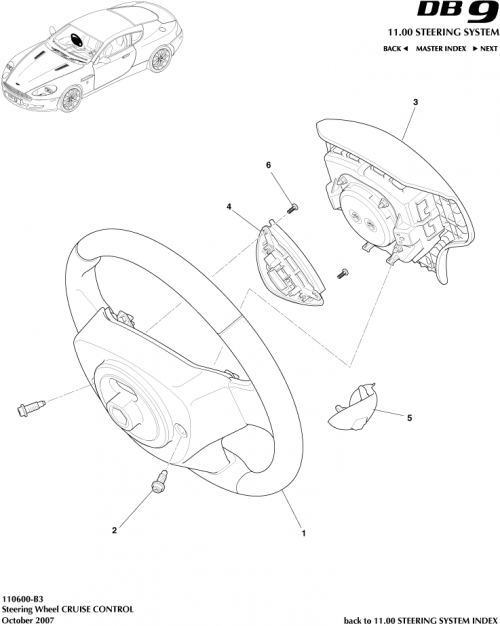 Part Diagram for Aston Martin BG33-042B85-AA