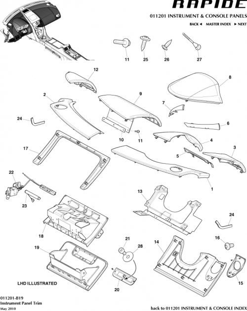 Part Diagram for Aston Martin AD43-C04325-BBW