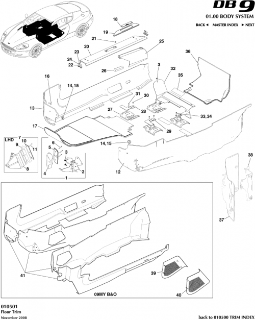 Part Diagram for Aston Martin 6G33-3N234-AA