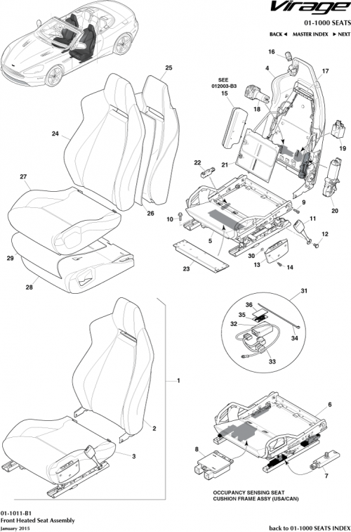 Part Diagram for Aston Martin CG43-64802-AB