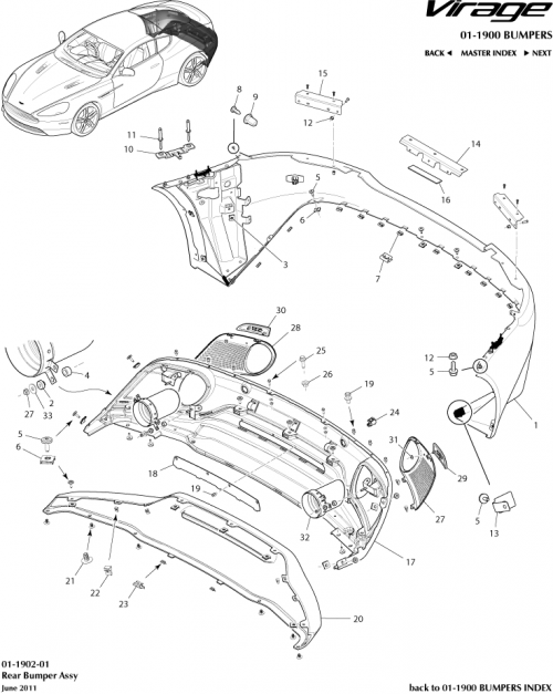 Part Diagram for Aston Martin CG43-33612-AA