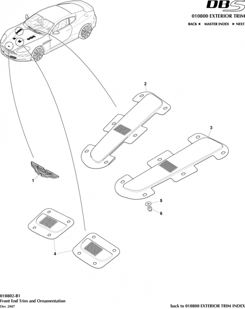 Part Diagram for Aston Martin 4G43-16C695-AB