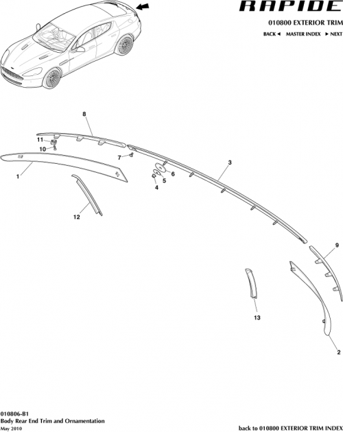 Part Diagram for Aston Martin KD43-13556-AA