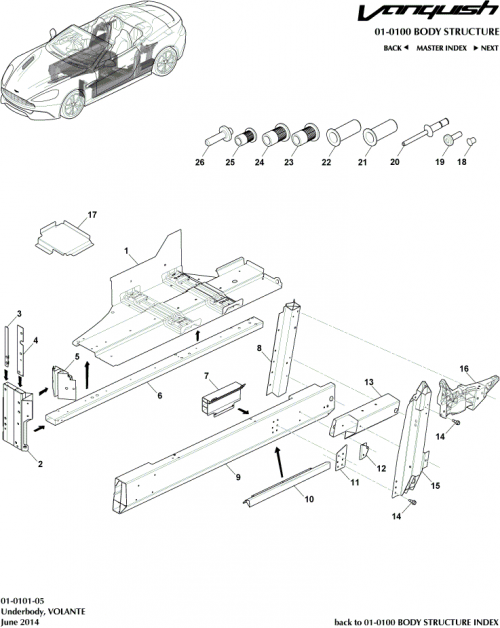 Part Diagram for Aston Martin GD33-L24313-AA