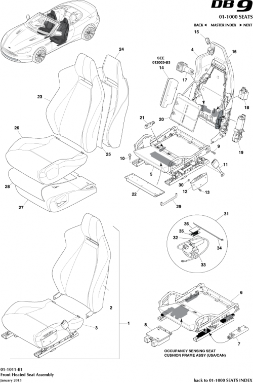 Part Diagram for Aston Martin FG43-14B510-AA