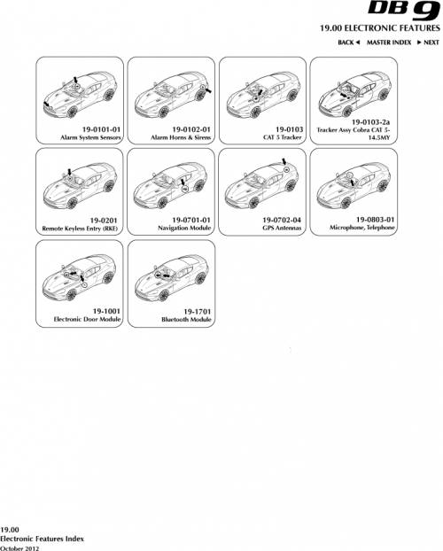 Part Diagram for Aston Martin AD43-C519A40-AA