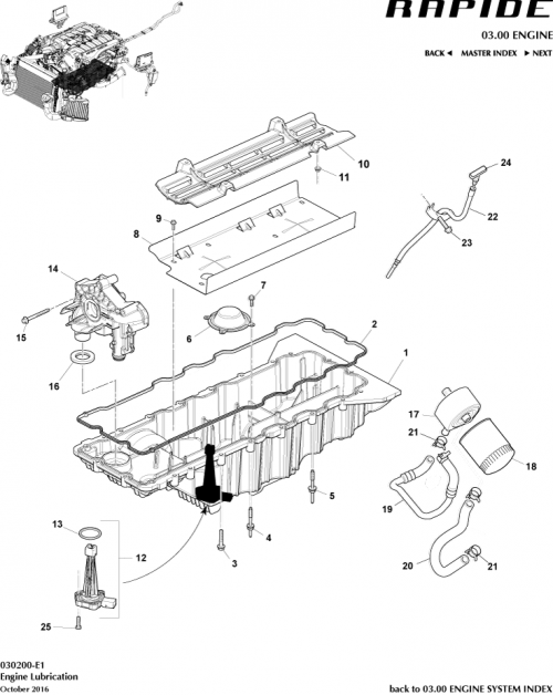 Part Diagram for Aston Martin 4G43-44-10818-PK