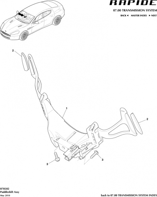 Part Diagram for Aston Martin CD33-7L237-EB