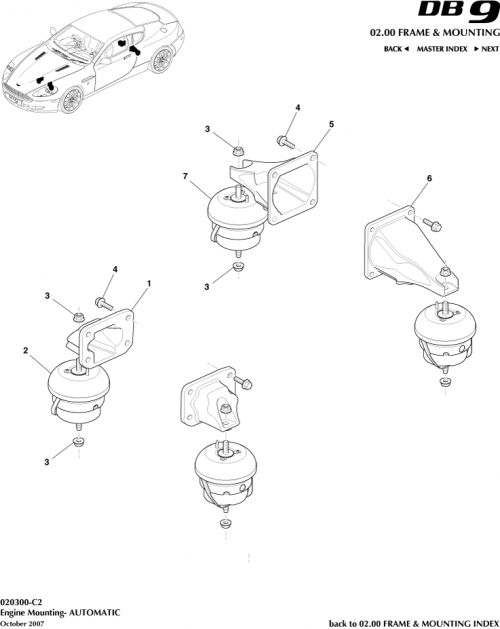 Part Diagram for Aston Martin 4G43-6031-AC