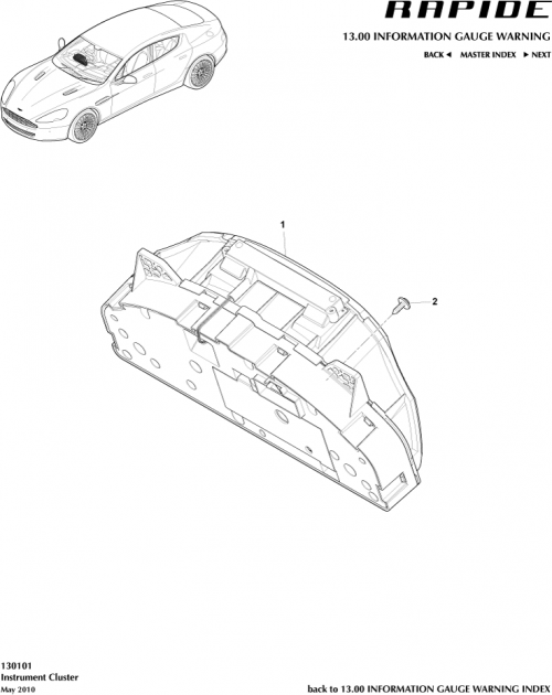Part Diagram for Aston Martin AD43-10849-BC