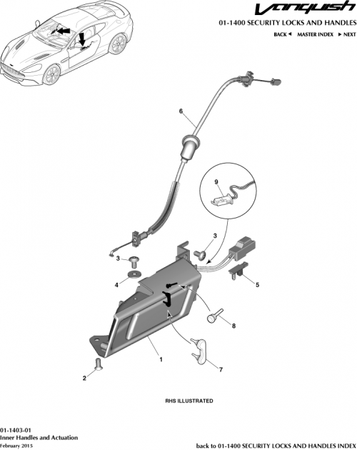 Part Diagram for Aston Martin CD33-22614-AE