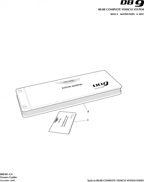 Part Diagram for Aston Martin 4G43-40-10726