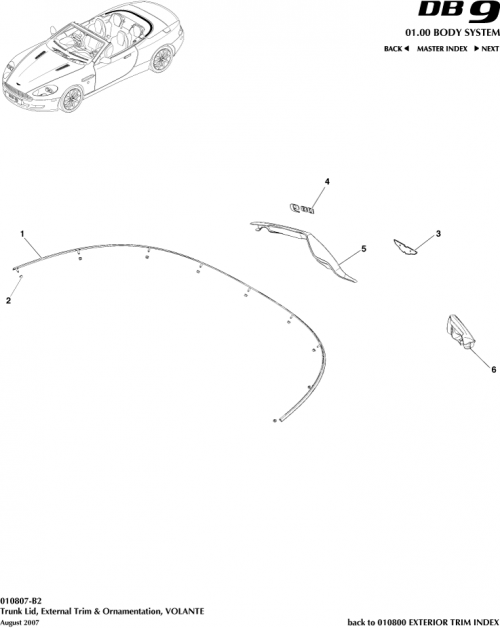 Part Diagram for Aston Martin 4G43-1228494-CG