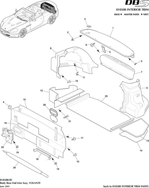 Part Diagram for Aston Martin SY9Y-042A75-BCW