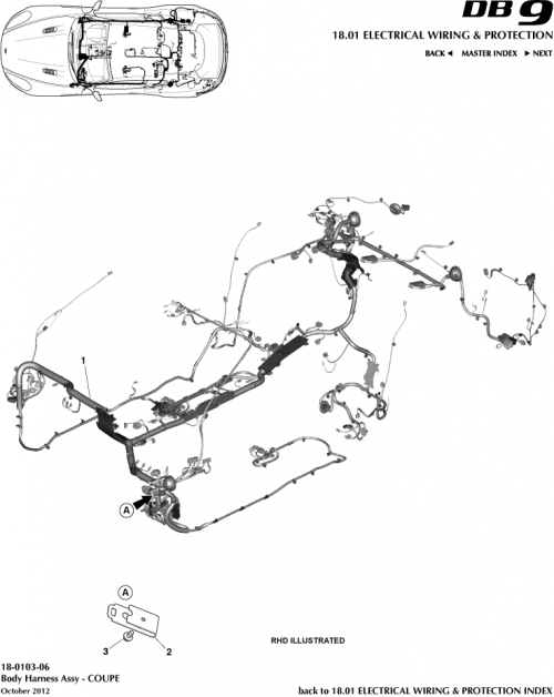 Part Diagram for Aston Martin GG43-14A005-FC