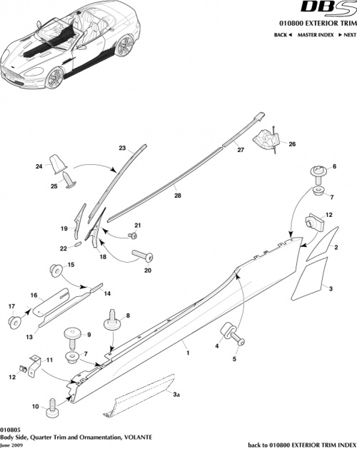 Part Diagram for Aston Martin 4G43-519A37-BH
