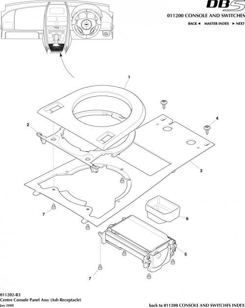 Part Diagram for Aston Martin 8D33-045A66-AA